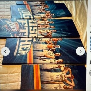 OKC team wall art 5 piece canvas